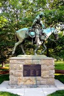 Kit Carson Statute Portrait in Carson City, NV